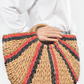 Two Toned Straw Tote Bag (Assorted Colors)