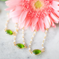 Green Garnet Beaded Necklace (Assorted Colors)