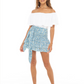 Blue Floral Margarita Mini Skirt
