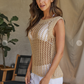 Metallic Crochet Top (Assorted Colors)
