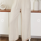 Monica Elastic Waist Beige Pants