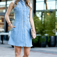 Button Down Denim Dress