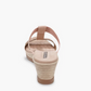 Alena Natural Slip on Wedge Sandal