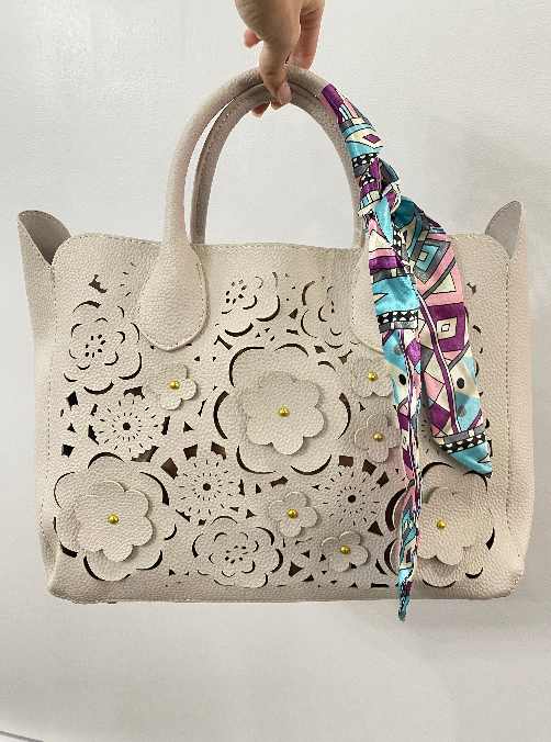 Floral Cutout Bag (Assorted Colors)
