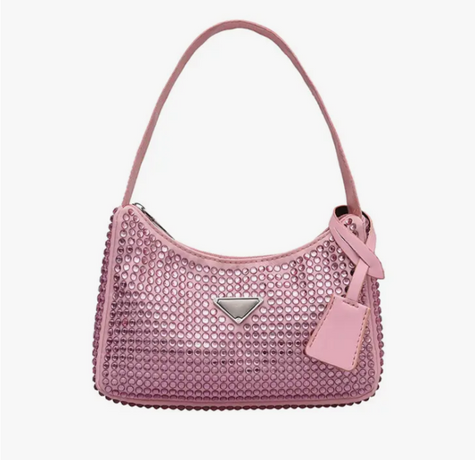 Rhinestone Shoulder Bag (Assorted Colors)