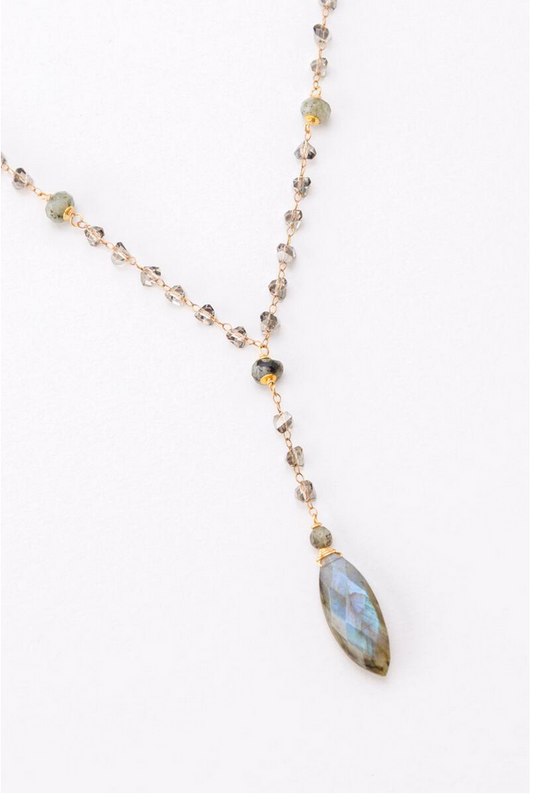 Lariat Gemstone Necklae