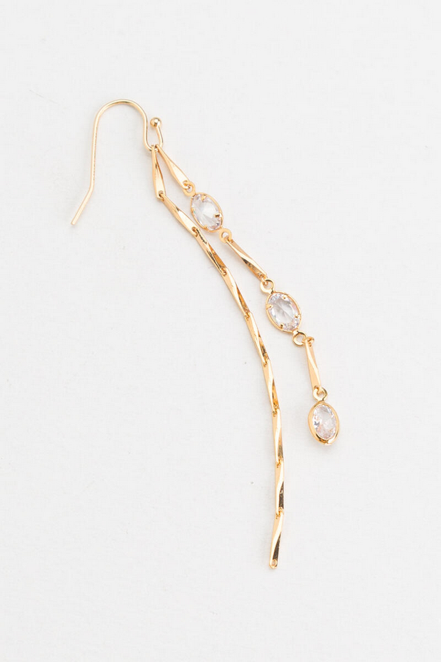 Clear Crystal Dangle Earring