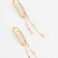 Paper Clip Dangle Earrings