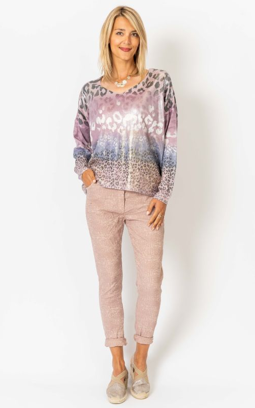 Cheetah Print Sweater (Assorted Colors)