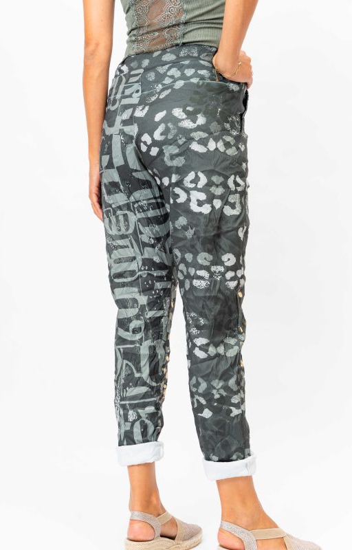 Army Green Love Is In The Air Joggers
