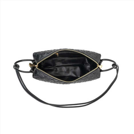 Black Woven Handbag (Assorted Colors)