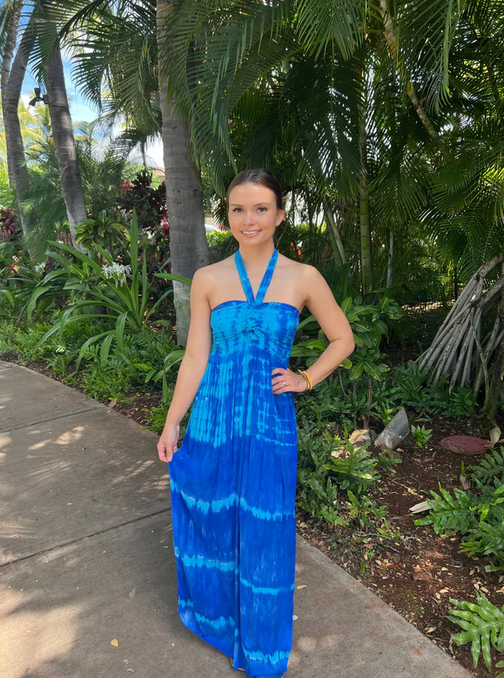 Tie knot maxi shop dress