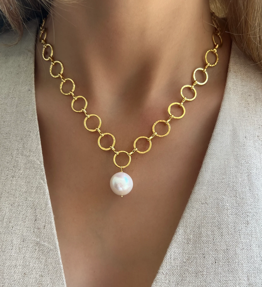 Oceanside Baroque Pearl Necklace