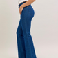 Dark Denim High-Waist Sparkle Flare Jeans