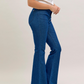 Dark Denim High-Waist Sparkle Flare Jeans