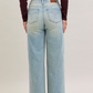 Medium Denim High-Waist Column Straight Jeans