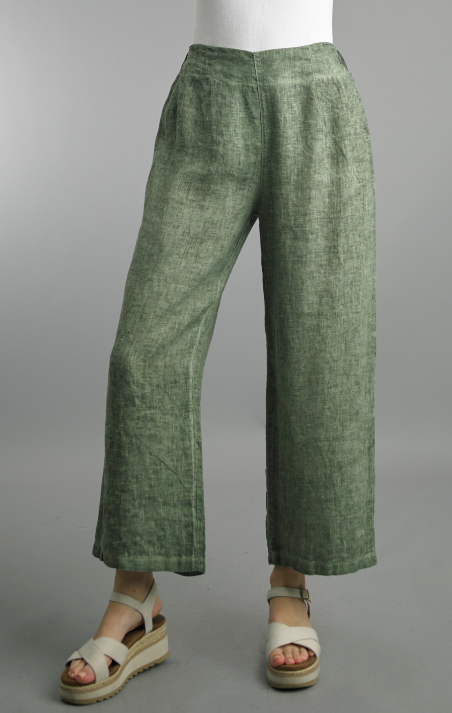 Crop Linen Pants (Assorted Colors)