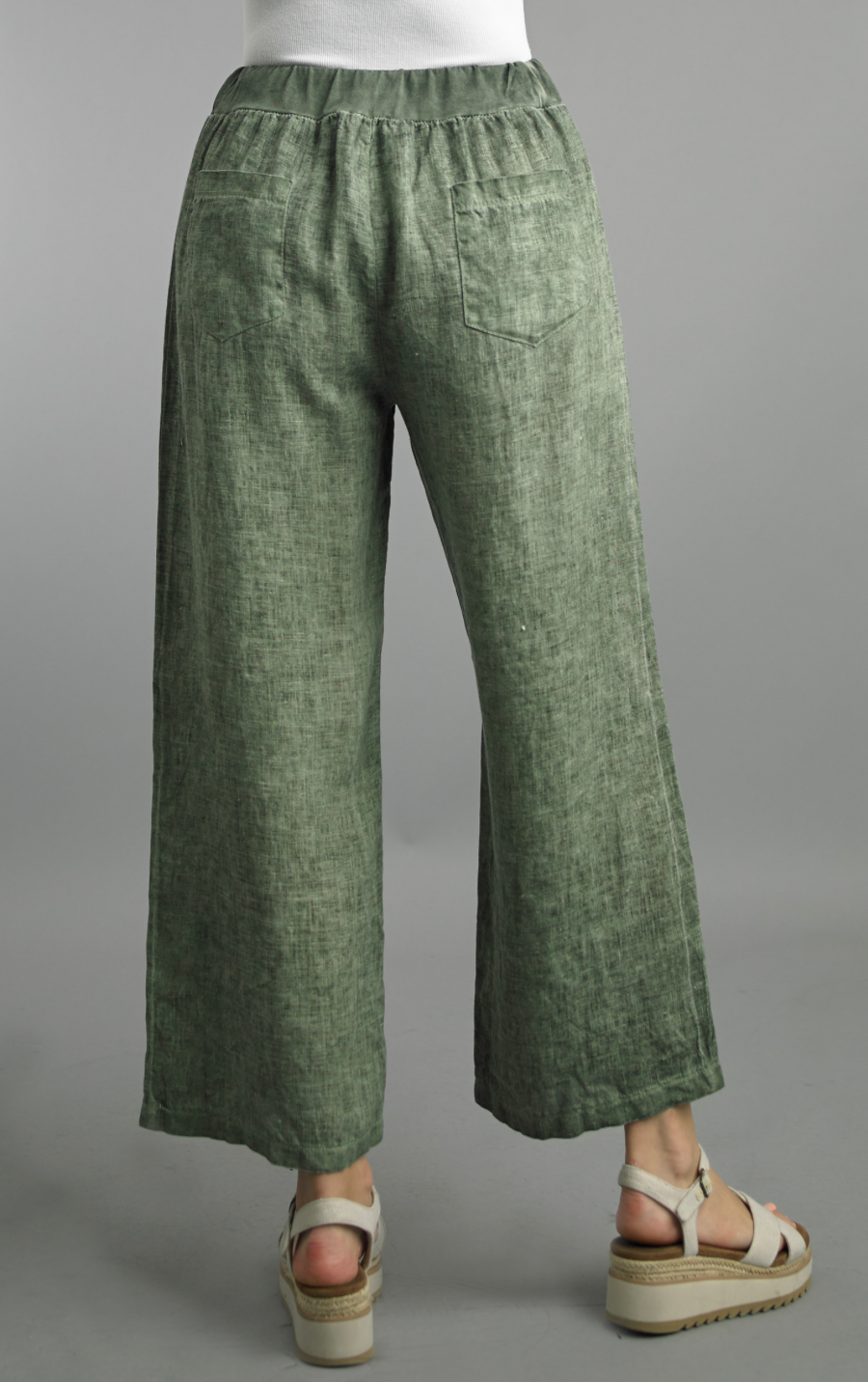 Crop Linen Pants (Assorted Colors)
