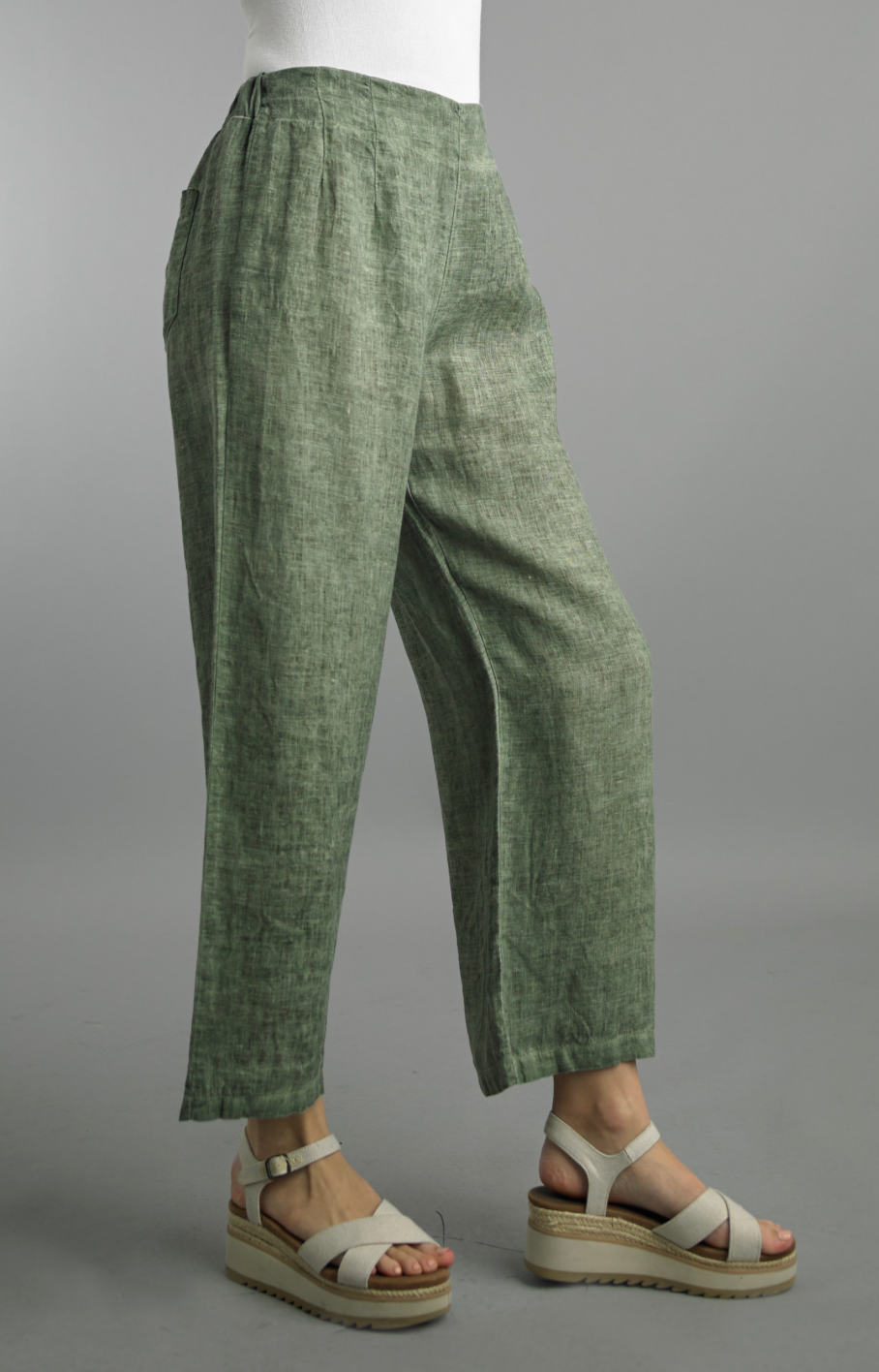 Crop Linen Pants (Assorted Colors)