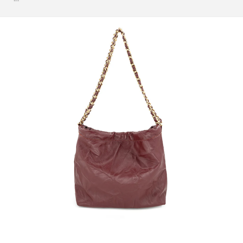 Crinkle Chain Crossbody