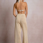 Kaui Drawstring Knit Wide-Leg Pants