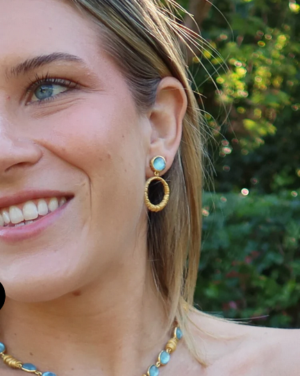 Nyx Drop Tanzanite Earrings