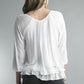 Three Tier Silk Top (Assorted Colors)