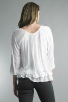 Three Tier Silk Top (Assorted Colors)