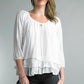Three Tier Silk Top (Assorted Colors)