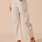 Mid Rise Barrel Pin Stripe Pants
