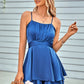Royal Blue Belt Fit Romper