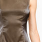Luna Satin Drop Waist Mini Dress