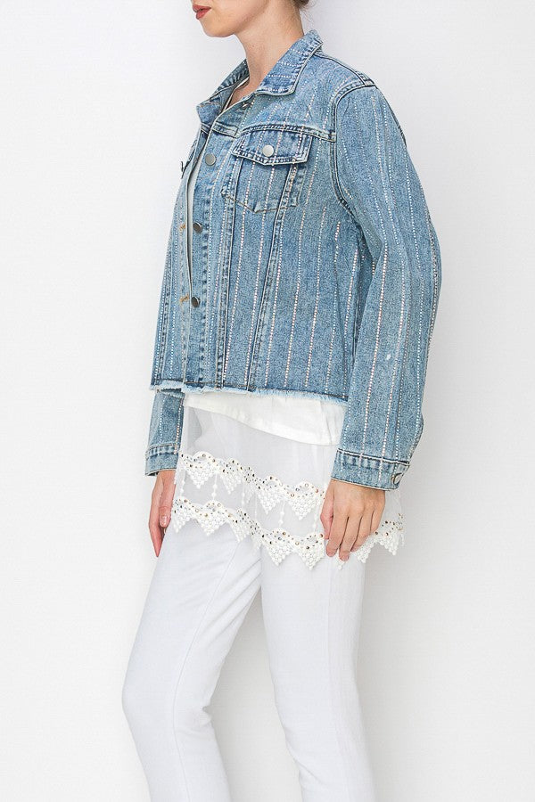 Sw Denim Jacket With Hotfix Details