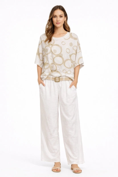 Golden Bubble High-Low Top