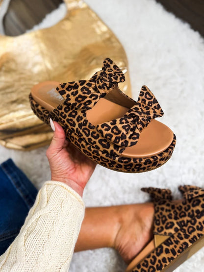 Leopard Lil Bit Knotty Sandals