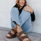 Leopard Lil Bit Knotty Sandals