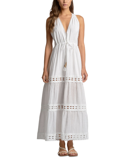 White Maxi Halter Dress