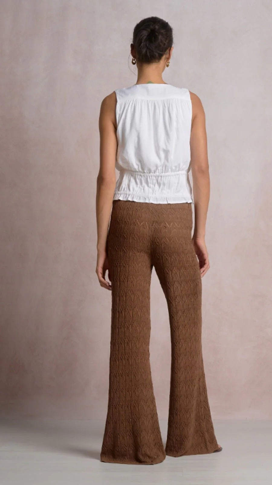 White Sleeveless Fly Away Top