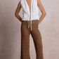 White Sleeveless Fly Away Top