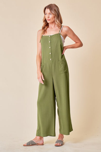 Olive Green Overalls
