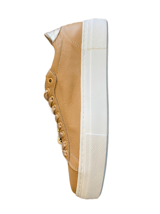 Camel Leather Sneakers