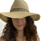 Straw Fringe Leopard Print Hat