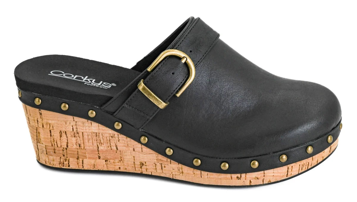 CORKYS WHO KNEW CLOG - BLACK