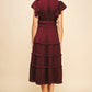 Julia Midi Ruffle Dress