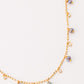 Grey Pearl & CZ Dangle Necklace