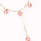 Floral Pearl Dangle Necklace