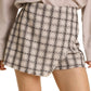 Metallic Tweed Skort (Assorted Colors)