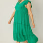 Ruffle Sleeve Smock Dress (Assorted Colors)