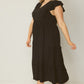 Ruffle Sleeve Smock Dress (Assorted Colors)
