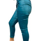 Kambria Teal Crinkle Joggers